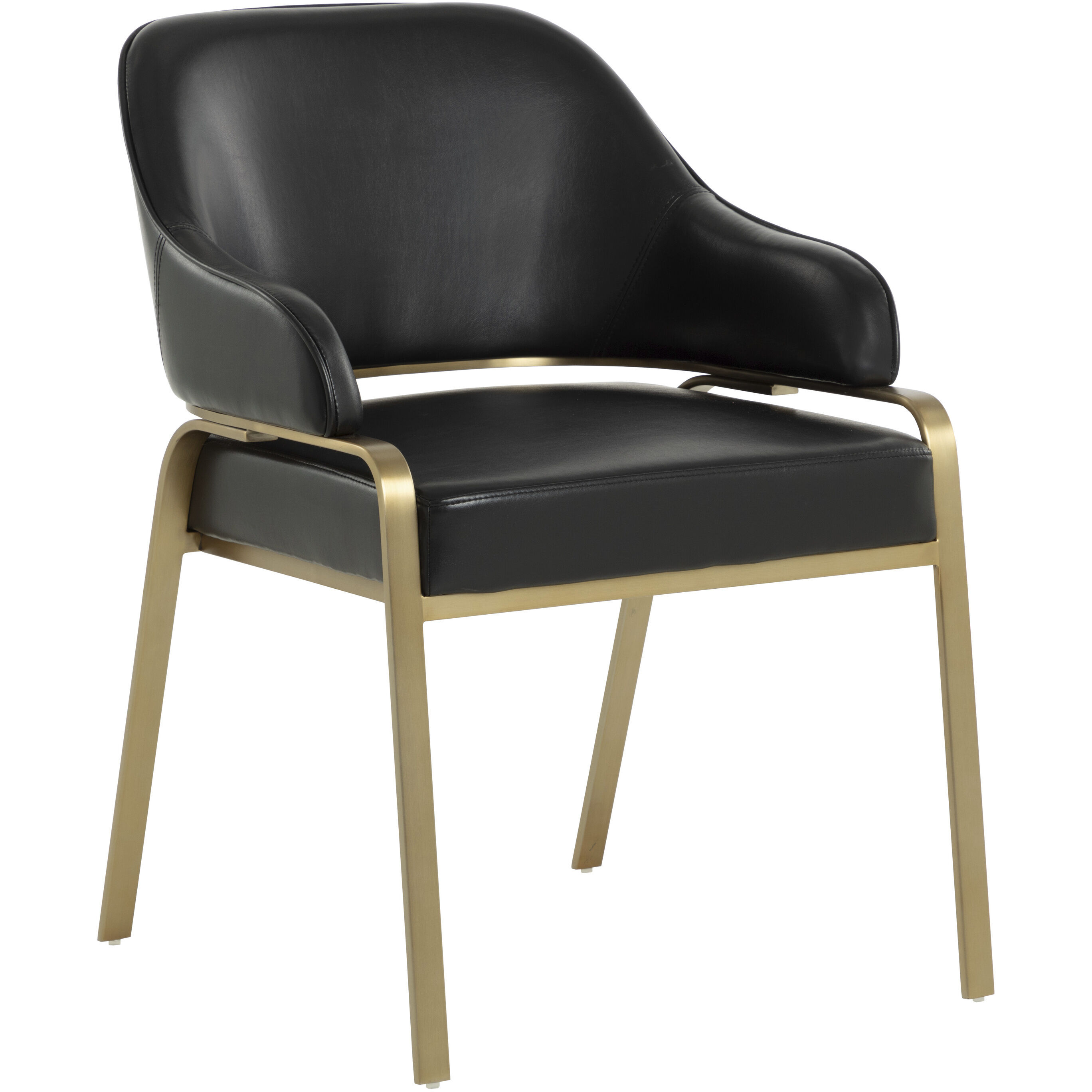 Malachi Cantina Black Dining Armchair
